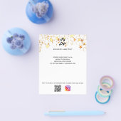 ビジネスロゴのQRコードインスタグラムカスタム文字星 チラシ (シングル)