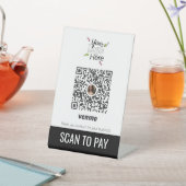 ビジネスロゴのQRコードベンモ支払いをここに追加  台座サイン (インサイチュ)