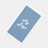 ビジネスロゴほこりっぽい青 (コーナー)