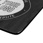 ビジネスロゴまたはデザインおよび編集可能な文字テンプレート カッティングボード (角)