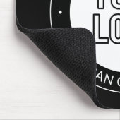 ビジネスロゴまたはデザインおよび編集可能な文字テンプレート マウスパッド (コーナー)