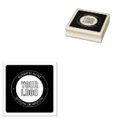 ビジネスロゴまたはデザインおよび編集可能な文字テンプレート ラバースタンプ (押印)