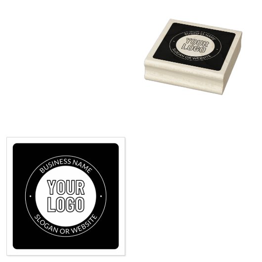 ビジネスロゴまたはデザインおよび編集可能な文字テンプレート ラバースタンプ (押印)