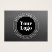 ビジネスロゴまたはデザインと編集可能文字 (正面)