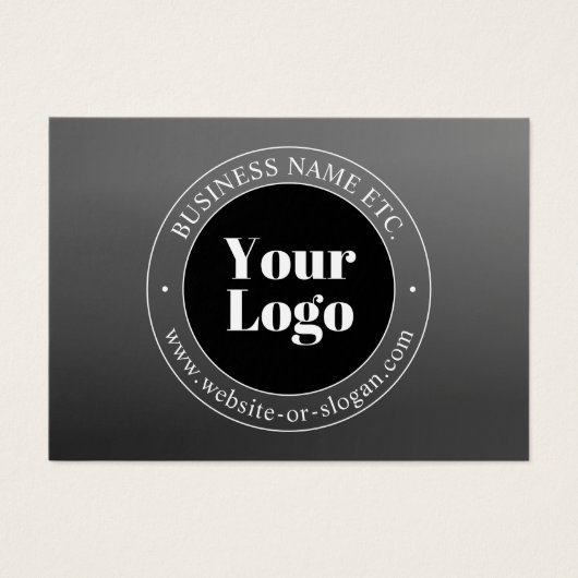 ビジネスロゴまたはデザインと編集可能文字 (正面)