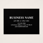 ビジネスロゴまたはデザインと編集可能文字 (裏面)