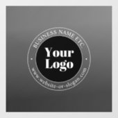 ビジネスロゴまたはデザインと編集可能文字 ウィンドウサイン (シート)