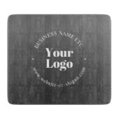 ビジネスロゴまたはデザインと編集可能文字 カッティングボード (正面)