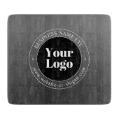 ビジネスロゴまたはデザインと編集可能文字 カッティングボード (正面)