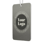 ビジネスロゴまたはデザインと編集可能文字 カーエアーフレッシュナー (左)