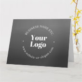 ビジネスロゴまたはデザインと編集可能文字 カード (黄色い花)