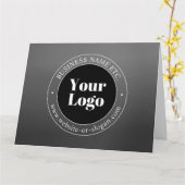 ビジネスロゴまたはデザインと編集可能文字 カード (黄色い花)