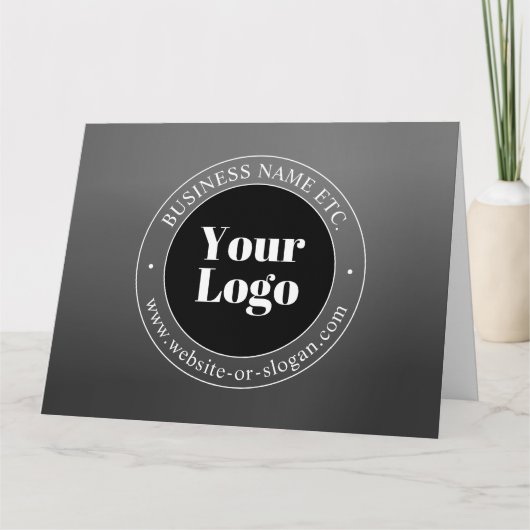 ビジネスロゴまたはデザインと編集可能文字 カード (正面)