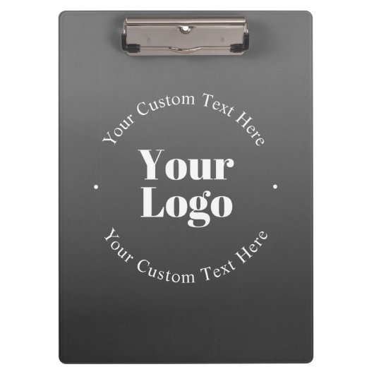 ビジネスロゴまたはデザインと編集可能文字 クリップボード (正面)