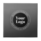 ビジネスロゴまたはデザインと編集可能文字 タイル (正面)