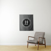 ビジネスロゴまたはデザインと編集可能文字 タペストリー (インサイチュ)