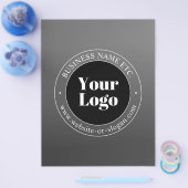 ビジネスロゴまたはデザインと編集可能文字 チラシ (シングル)