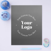 ビジネスロゴまたはデザインと編集可能文字 チラシ (シングル)