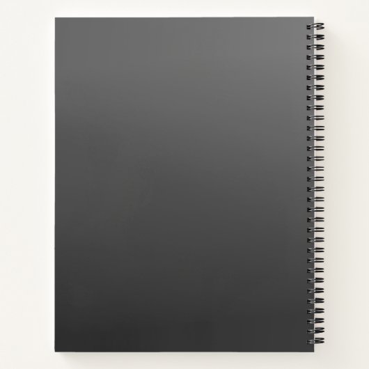 ビジネスロゴまたはデザインと編集可能文字 ノートブック (裏面)