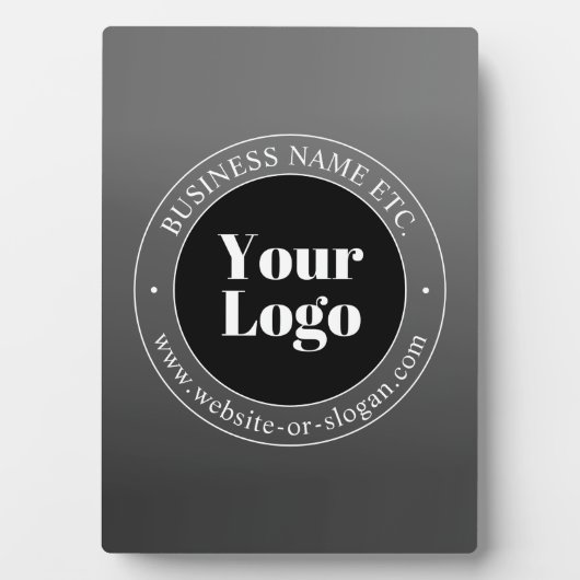 ビジネスロゴまたはデザインと編集可能文字 フォトプラーク (正面)