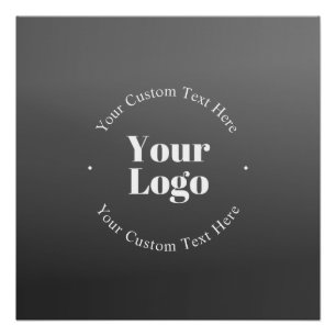 ビジネスロゴまたはデザインと編集可能文字 ポスター