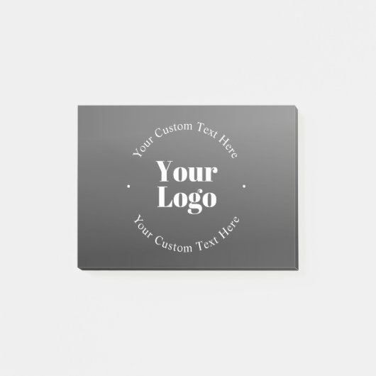 ビジネスロゴまたはデザインと編集可能文字 ポストイット (正面)