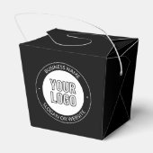 ビジネスロゴまたはデザイン＆編集可能なテキストテンプレート フェイバーボックス (裏面サイド)