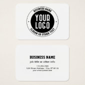 ビジネスロゴまたはデザイン | 編集可能はっきりした文字 (正面&裏面)