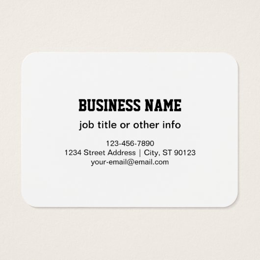 ビジネスロゴまたはデザイン | 編集可能はっきりした文字 (裏面)