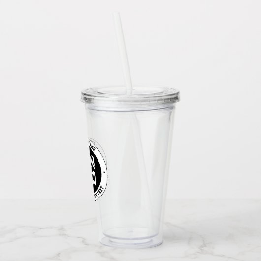 ビジネスロゴまたはデザイン | 編集可能はっきりした文字 アクリルタンブラー (左)