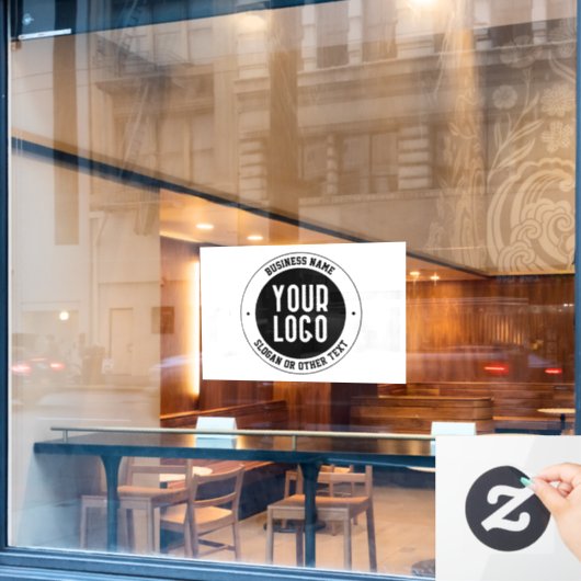 ビジネスロゴまたはデザイン | 編集可能はっきりした文字 ウィンドウサイン (カフェ窓)
