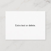 ビジネスロゴまたはデザイン | 編集可能はっきりした文字 エンクロージャーカード (裏面)