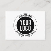 ビジネスロゴまたはデザイン | 編集可能はっきりした文字 エンクロージャーカード (正面)