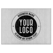 ビジネスロゴまたはデザイン | 編集可能はっきりした文字 カッティングボード (正面)