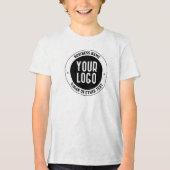 ビジネスロゴまたはデザイン | 編集可能はっきりした文字 トライブレンドＴシャツ (正面)