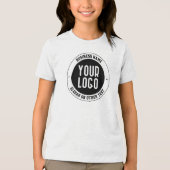 ビジネスロゴまたはデザイン | 編集可能はっきりした文字 トライブレンドＴシャツ (正面)