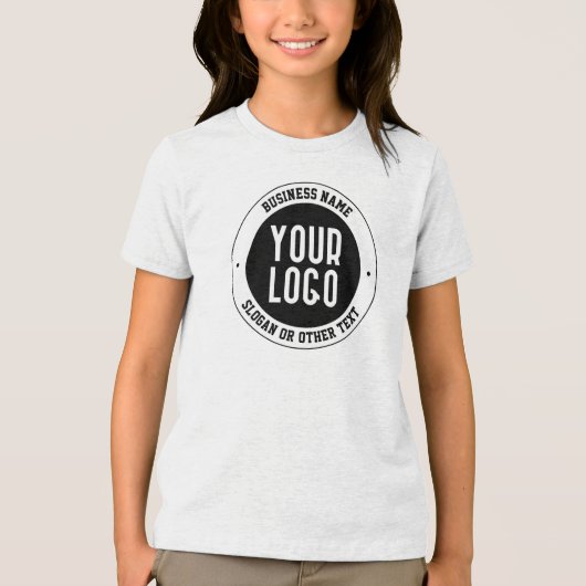 ビジネスロゴまたはデザイン | 編集可能はっきりした文字 トライブレンドＴシャツ (正面)