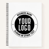 ビジネスロゴまたはデザイン | 編集可能はっきりした文字 ノートブック (正面)