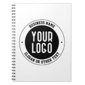 ビジネスロゴまたはデザイン | 編集可能はっきりした文字 ノートブック (正面)