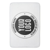 ビジネスロゴまたはデザイン | 編集可能はっきりした文字 バスマット (正面縦)