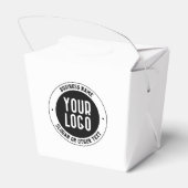 ビジネスロゴまたはデザイン | 編集可能はっきりした文字 フェイバーボックス (裏面サイド)