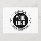 ビジネスロゴまたはデザイン | 編集可能はっきりした文字 ポストカード (正面)