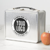 ビジネスロゴまたはデザイン | 編集可能はっきりした文字 メタルランチボックス (インサイチュ)