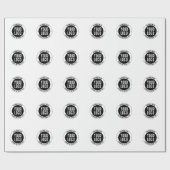 ビジネスロゴまたはデザイン | 編集可能はっきりした文字 ラッピングペーパー (フラット)