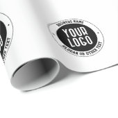 ビジネスロゴまたはデザイン | 編集可能はっきりした文字 ラッピングペーパー (ロールコーナー)