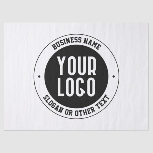 ビジネスロゴまたはデザイン | 編集可能はっきりした文字 薄葉紙 (正面)