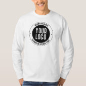 ビジネスロゴまたはデザイン | 編集可能はっきりした文字 Tシャツ (正面)