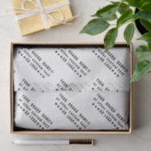 ビジネスロゴまたはブラック文字会社カスタム白 薄葉紙 (ギフト)