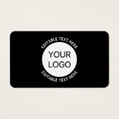 ビジネスロゴまたは任意のイメージおよび編集可能文字 (正面)