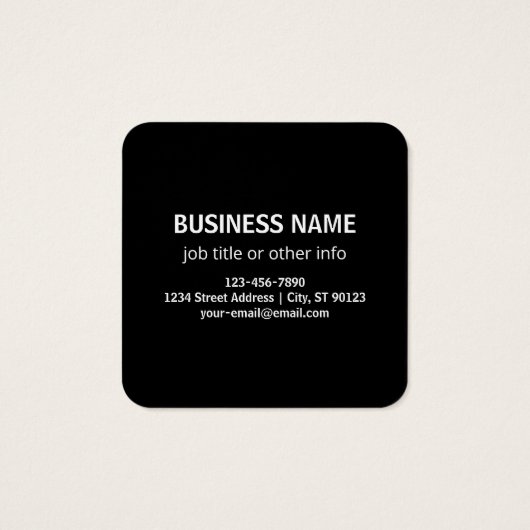 ビジネスロゴまたは任意のイメージおよび編集可能文字 (裏面)